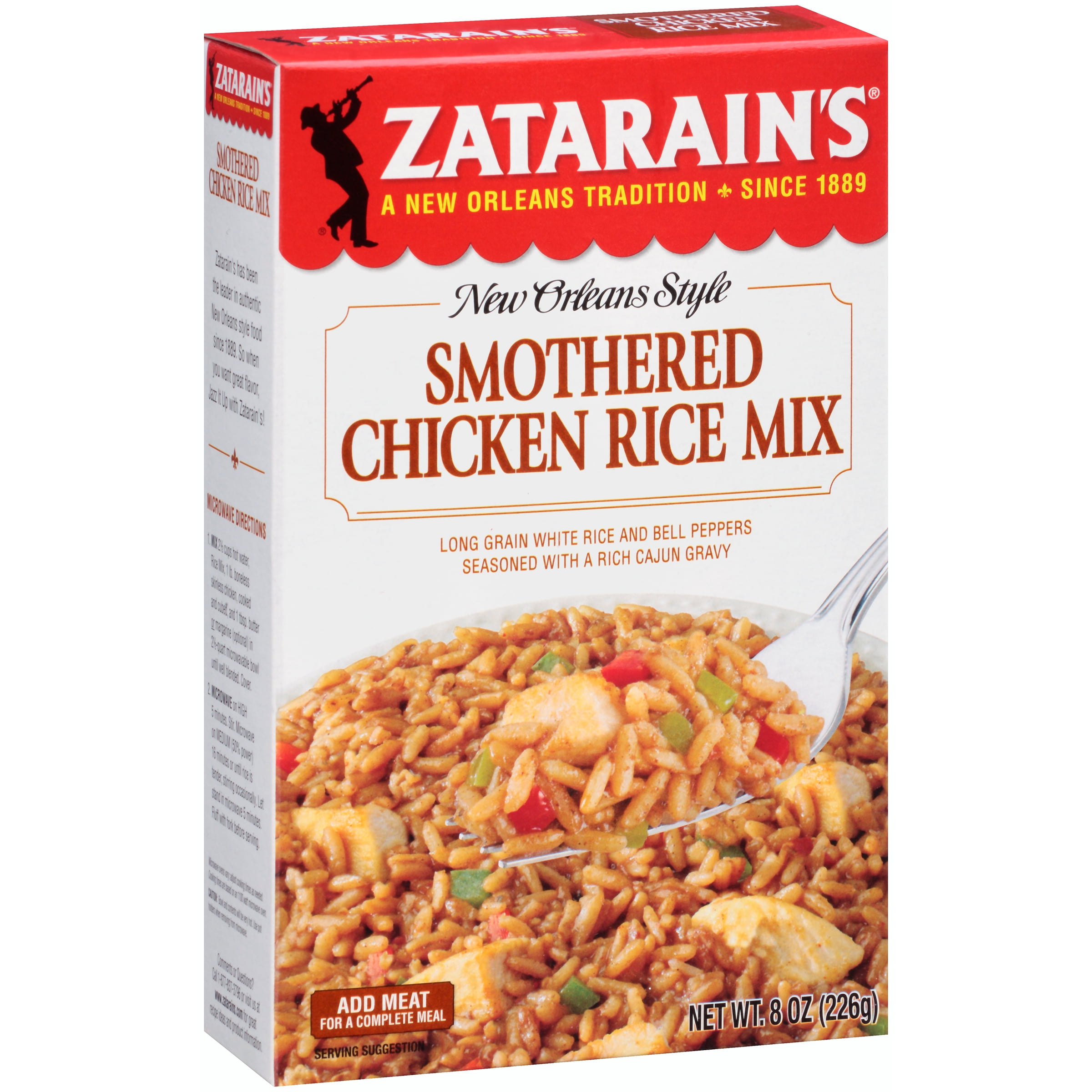 Zatarain's Smothered Chicken Rice Mix, 8 OZ (Pack of 2)