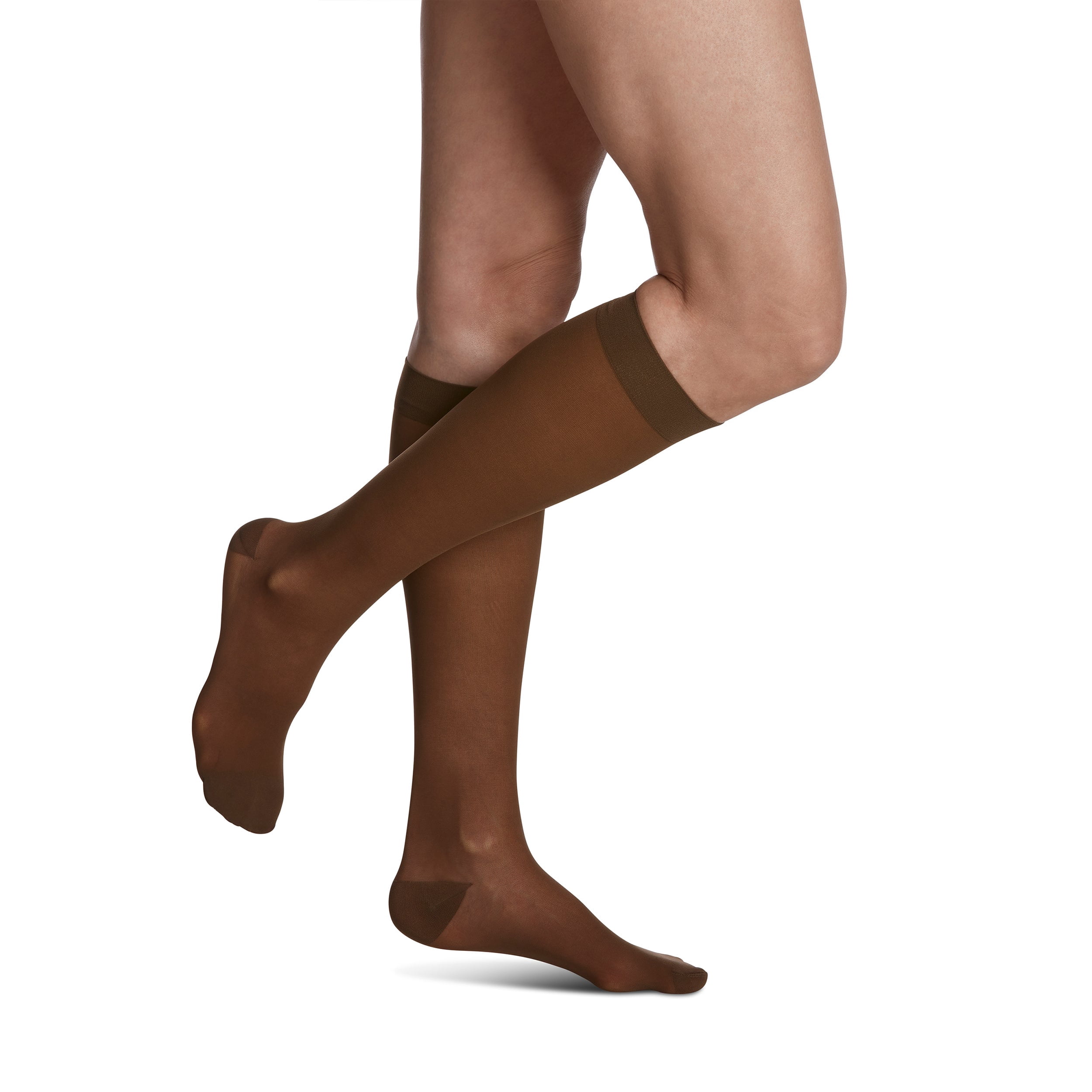 Sigvaris Style 781 Sheer 15-20 Closed Toe Knee High Compression Stockings Warm Sand SS Short