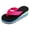 Hot Pink, variant on Wedge Platform Flip Flops Sandals for Women Rainbow Printed High Heel Slip on Summer Beach Shoes