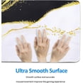 thumbnail image 6 of XXL Large Gaming Mouse Pad - Marble Big Mouse Pad 35.4" x 15.7" Extended Desk Mat with Stitched Edges, Non-Slip Base Water Resist Keyboard Pad, Large Mouse Pad for Gamer, Office, Home- Black & White, 6 of 6