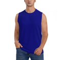 thumbnail image 1 of Fotbe Navy Men's Camiseta sin Mangas Estampada para Hombres, Playera Casual para Gimnasio, Entrenamiento, Playa-Medium, 1 of 7