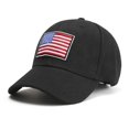 thumbnail image 2 of Weikingp Clearance! Baseball Cap, Flag Embroidered Washed Soft Cotton Fitting Cap for Men And Women, Womens Baseball Caps, Sun Hats for Women black1, 2 of 4