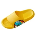 thumbnail image 5 of adviicd Kids Slippers Summer Kids Cloud Slides Girls & Boys Flip Flops Slip On Beach Sandals Youth Pool Shower Shoes Summer Slippers (Yellow,8), 5 of 9