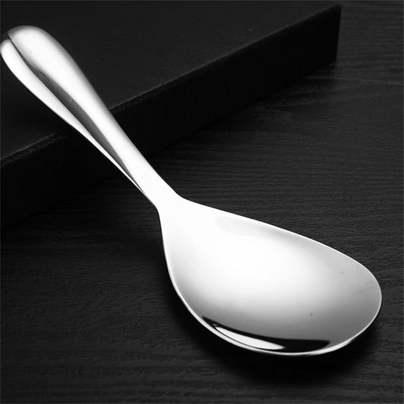 Rice Spoon Non-Stick Rice 304 Stainless Steel Rice Spoon - 304 Stainless Rice Spoon Rice Cooker Rice Spoon High Temperature Rice Spatula Thickened, By PRYESS