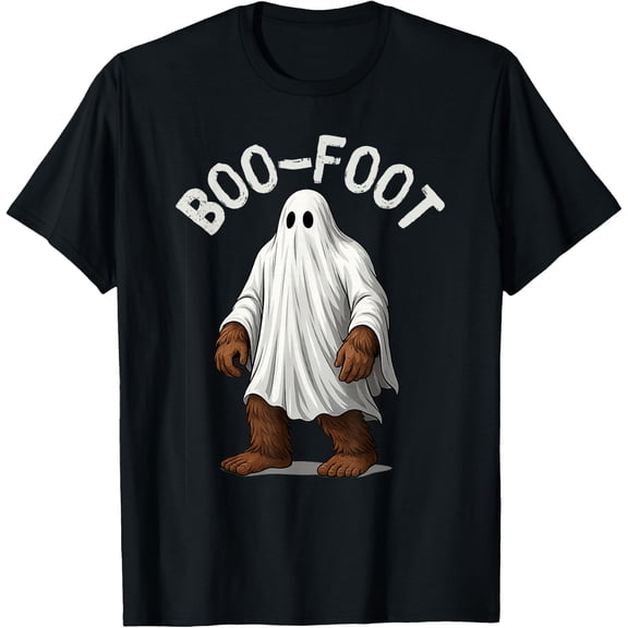 Bigfoot Ghost Costume Halloween Boo-Foot Sasquatch Spooky T-Shirt