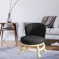 thumbnail image 1 of Taburete de rueda de polea de asiento redondo de rodillo bajo, reposapiés pequeño, silla giratoria portátil resistente, Mini taburete móvil para Fitne Negro Macarena Asiento rodante bajo, 1 of 8
