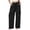 Black, variant on TFEOQRY Womens Cargo Pants with Pockets Elastic Waist Drawstring Solid Color Loose Casual Wide Leg Pants