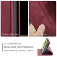 thumbnail image 4 of ELEHOLD for Google Pixel 6 2021 Wallet Case, Slim Luxury PU Leather Flip Cover RFID Blocking Card Slots Magnetic Closure Anti-Scratch Shockproof Case for Google Pixel 6 6.4 inch,Red, 4 of 10
