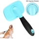 thumbnail image 2 of Cepillo Slicker grande, rotación de 360 grados, cepillo Slicker flexible para perros de pelo largo, cepillo Slicker para perros y gatos, cepillo Teezer para mascotas (grande, azul) Sincero  Hogar, 2 of 5