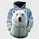 thumbnail image 4 of Sudadera con capucha de oso polar para hombre, moda de primavera, sudaderas con estampado 3D de animales, personalidad callejera, top holgado, abrigo de otoño de gran tamaño, 4 of 4