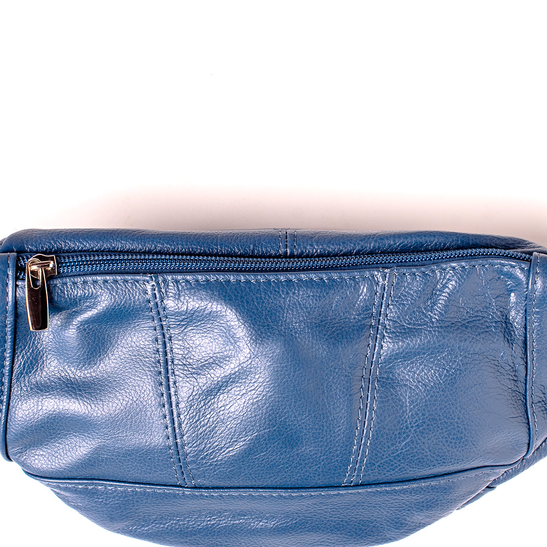 Fanny Pack Leather Waist Bag Hip Belt Zipper Pouch Pocket Travel Sport for Men