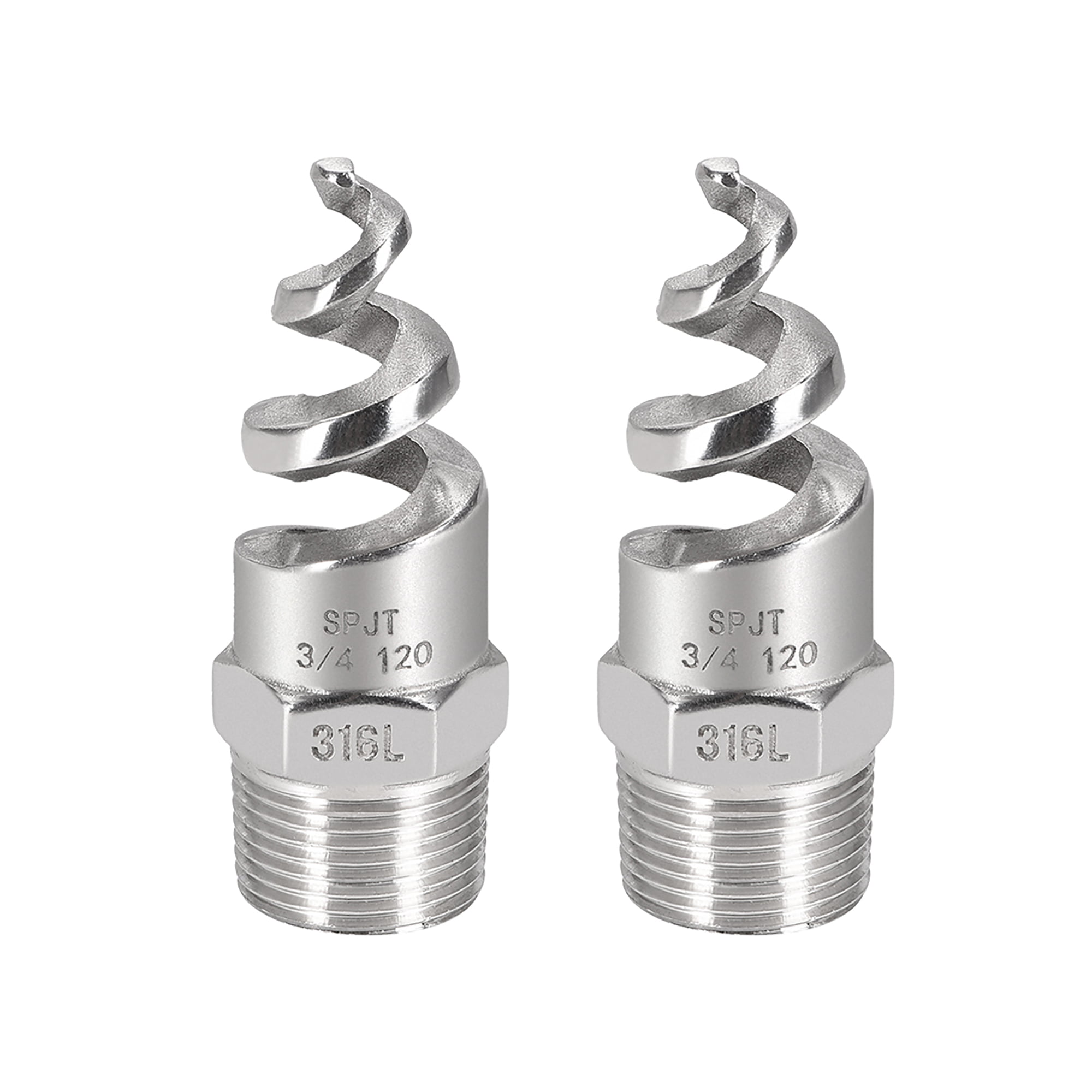 1/4 " BSPT SPJT 316L Stainless Steel Spiral Cone Spray Nozzle 