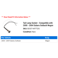 thumbnail image 2 of Tail Lamp Socket - Compatible with 2000 - 2004 Subaru Outback Wagon 2001 2002 2003, 2 of 2
