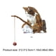thumbnail image 4 of Adorno Gato Pesca Mini Estatuilla Interior Del Coche (gato Largo Hai) Rojo, 4 of 4