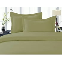 1800 Series Wrinkle 4-Piece Bed Sheet set, Deep Pocket - Queen Sage/Green