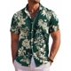 thumbnail image 1 of Camisa COOFANDY verde con palmeras hawaianas talla XL, 1 of 6