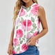 thumbnail image 2 of Tops de Ajuste Suelto para las Mujeres con Capucha Impresa Floral sin Mangas, Ligero Poliéster Casual Y Uso Diario, 2 of 5