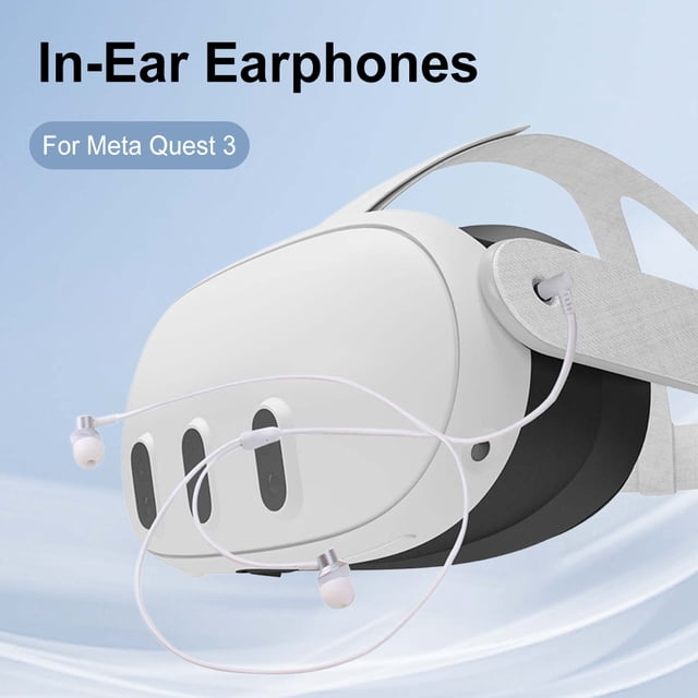 Auriculares intrauditivos con sonido envolvente, ergonómicos, para auriculares Meta Quest 3 VR