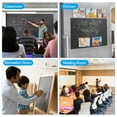 thumbnail image 5 of Uxcell 12" x 8" A4 Right Angle Magnetic White Board Contact Paper, White 2Pack, 5 of 5