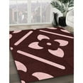thumbnail image 2 of Ahgly Company Indoor Square Patterned Chocolate Brown Area Rugs, 8' Square, 2 of 6