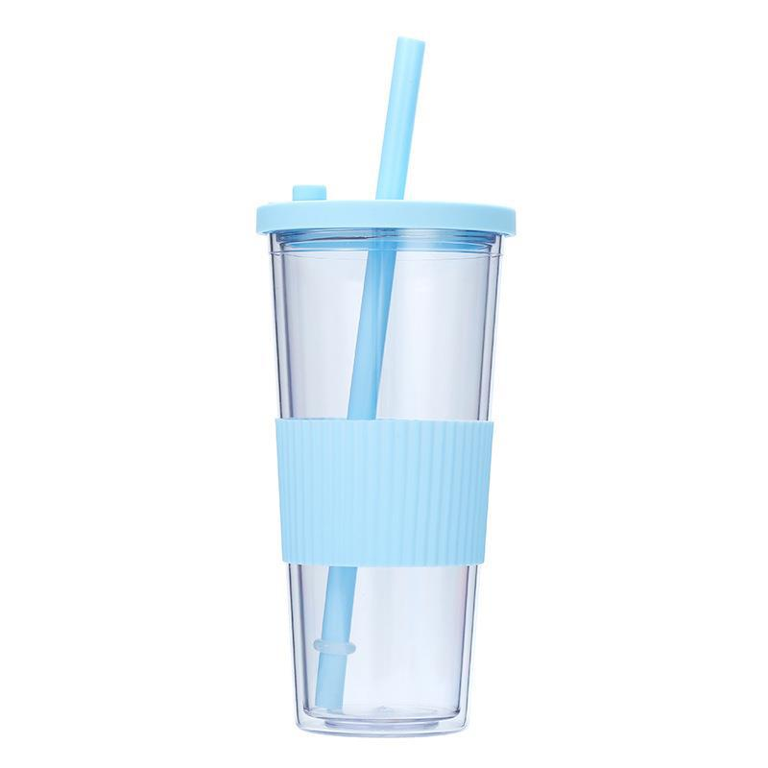 Reusable Smoothie Cups Boba Tea Cups with Lid and Straw Bubble Tea Cup  Glass Tumbler Travel Mug Wide Mouth Mason Jar Cups - AliExpress