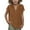 Brown A2, variant on qolati Girls Cotton Linen T-Shirt 2025 Summer Casual Short Sleeve Shirts Button Henley Neck Loose Solid Basic Tees Tops 4-13 Years