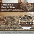 thumbnail image 3 of Hasoo 2' x 6' Runner Rugs Washable Rugs Soft Vintage Distressed Carpet Indoor Runners Rugs for Hallway Kitchen Brownish Red, 3 of 7