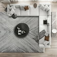 thumbnail image 3 of Grey Geometric Area Rugs for Living Room Washable Rugs Boho Moroccan Area Rug Soft Neutral Geometric Bohemian Carpet Distressed Indoor Rug for Bedroom Dining Room Office Foldable Nonslip Rug, 3 of 9