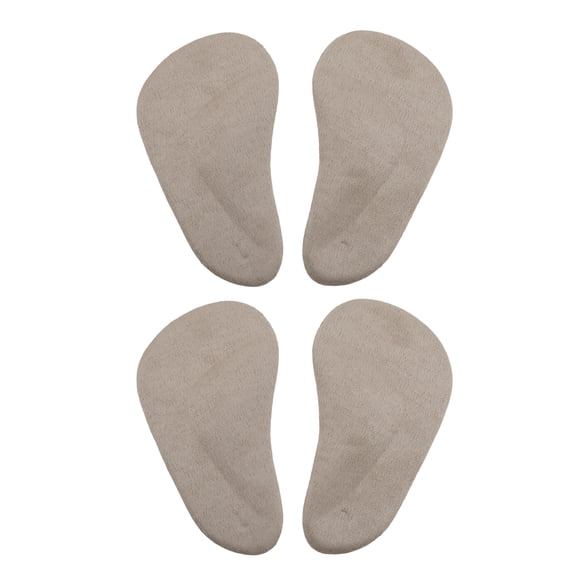 Unique Bargains 2 Pair Arch Support Inserts Two-tone Comfortable Foot Arch Supports 3.94"x2.17"x0.2" Khaki