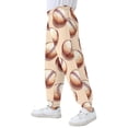 thumbnail image 4 of joogoo Retro Baseballs Boys' Sweatpants Jogger Pants 3T, 4 of 8
