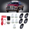 thumbnail image 5 of 5x Smoke Roof Running Light Clearance lamp Covers + White T10 6-3020-SMD LED Bulbs w/Base Housing + 1 Set Wiring Pack Switch Assembly Wire Harness For for Dodge for Ram 1500 2500 3500 4500 5500, 5 of 5