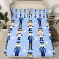 thumbnail image 2 of Castle Fairy Christmas Nutcracker 4pcs Bed Sheets for Teens,Winter Snowflake King Sheets,Festival Xmas Super Cozy Sheet Set,Breathable Home Decor, 2 of 7