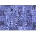 thumbnail image 1 of Ahgly Company Indoor Rectangle Abstract Blue Contemporary Area Rugs, 6' x 9', 1 of 4