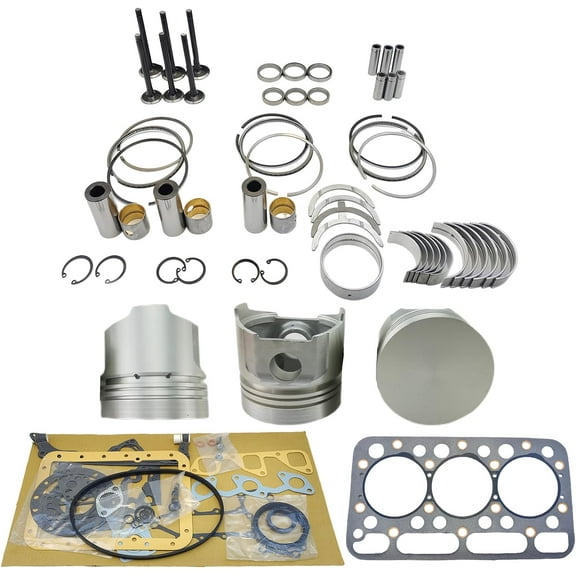 D1402 Engine Overhaul Rebuild Kit (No cylinder liner) For Kubota D1402 Engine L2550DT L2550 L2650DT L2650DTGST L2650F For Bobcat 643 Skid Steer Loader Piston Height 80mm