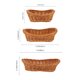 thumbnail image 2 of FOMIYES 3Ud Cesta De Para En Rattán Imitación Color Chocolate Para Cocina Y Almacenaje, 2 of 6