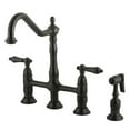 thumbnail image 2 of Kingston Brass KS1275ALBS 8 in. Center Kitchen Faucet With Side Sprayer, 2 of 2