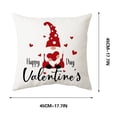 thumbnail image 3 of Puntoco Valentine'S Day Pillowcovers 18X18 Inch Peach-Skin-Like Cloth Pillowcase Valentine'S Day Decor for Sofa Couch, 3 of 5