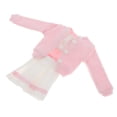 thumbnail image 4 of Conjunto de ropa para muñeca a escala 1/6, incluye traje y falda plisada de 3 piezas para muñeca BJD de 30 cm (12 pulgadas). Rosa claro, 4 of 9