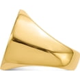 thumbnail image 3 of 10K Yellow Gold 21.0X21.5Mm Closed Back Mens Signet Ringsize 10 (Width 6 To 21.5) - Jbsp, 3 of 5