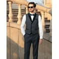 thumbnail image 4 of ETHAN Mens Suits Slim Fit Formal Suit for Men Casual Dark Grey Dress Pants for Men XXXL, 4 of 8