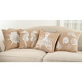 thumbnail image 4 of Saro Lifestyle Spiral Seashell Down Filled Cotton Jute Throw Pillow, 4 of 4