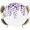 White Purple, variant on Elastic Fitted Round Tablecloth, Turquoise Eucalyptus Leaves Waterproof Stretch Table Cover for 55"-60" Tables, Watercolor Floral Leaf Washable Outdoor Tablecloths for Patio, Picnic, Camping