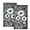Grey Daisy, variant on Relax Soak Unwind Hand Towel Set of 2 Green Leaves Face Towel Thin Washcloths Absorbent Soft Towels for Gym Yoga Spa Bathroom Decor