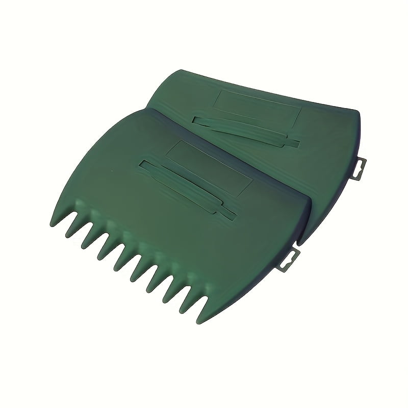 Durable Garden Scoops 2set Leaf Scoops Hand Rakes And Collectors - Durable Large Plastic Garden Grabbers for Picking Up Leaves, Grass, Yard Cleanup | Easy-to-Use Gardening Hand Tools Set