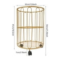 thumbnail image 2 of Home Use Laundry Basket with Wheels, Heavy Duty Movable Rolling Laundry Cart,Round Metal Wire Laundry Storage Organizer Cart For Laundry Clothes,Books & Toys  (gold), 2 of 21