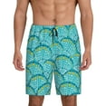 thumbnail image 2 of Daiia Beautiful Seashells Mens Woven Stretch Pajama Short,Short Pajama Pants-3X-Large, 2 of 9