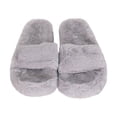 thumbnail image 1 of Pantuflas suaves de peluche afelpado Homehacks Gris T5, 1 of 5