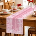 thumbnail image 5 of Pink Coastal Table Runner 72 Inches, Summer Ocean Sea Ombre Starfish Corals Bed Runner Dresser Scarves Tabletop for Indoor Outdoor Parties/Ceremony/Banquet, 16" x 72", 5 of 9