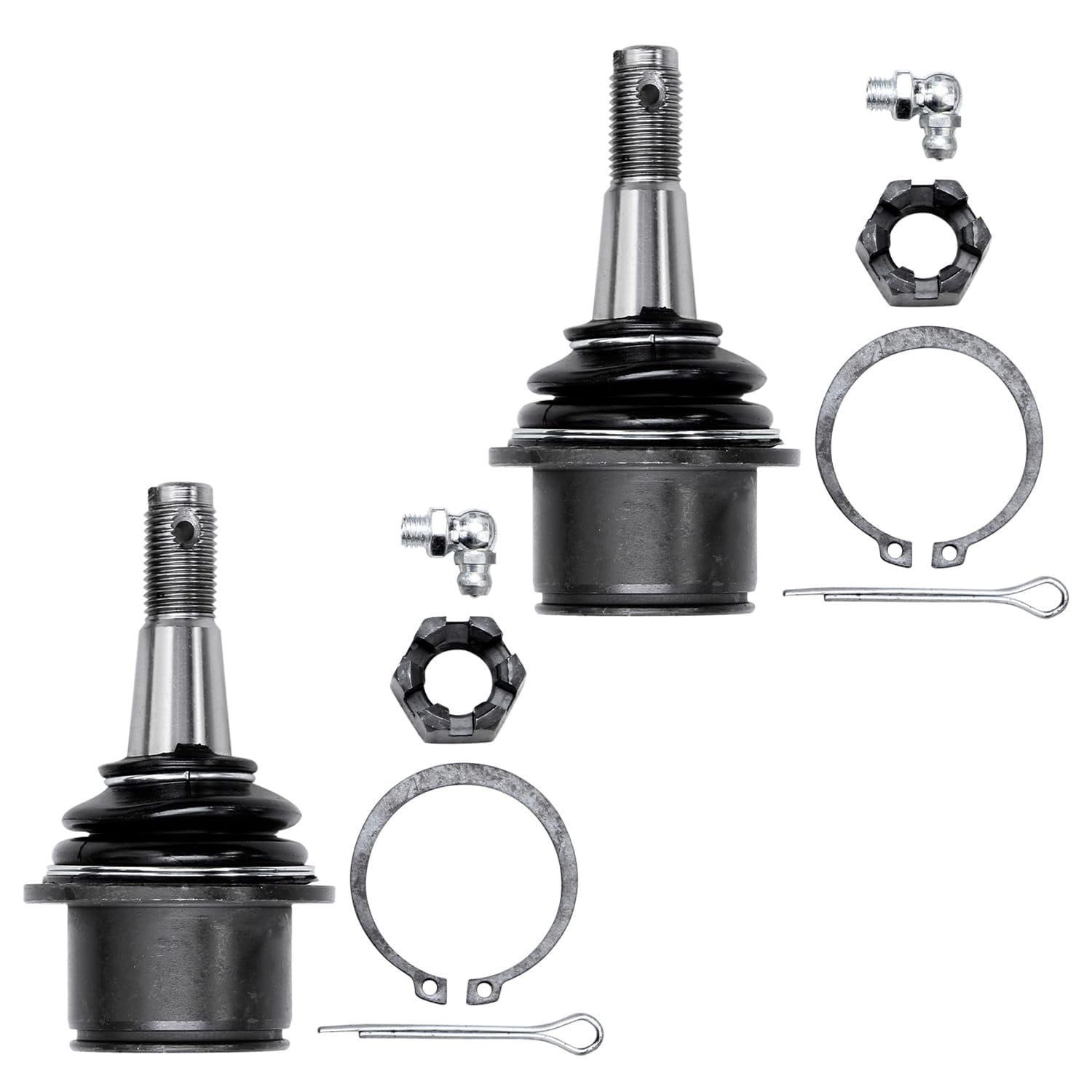 Detroit Axle - RWD Front End 12pc Suspension Kit for Chrysler 300 Dodge Charger Challenge Magnum, 2 Front Upper Control Arms Ball Joints 2 Lower Ball Joints 2 Sway Bars 4 Tie Rods 2 Boots