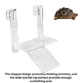 thumbnail image 2 of Wall Hanging Basking Platform Multifunctional Reptile Ramp Ladder Acrylic Resting Terrace Unique Resting Feeding Terrace Natural Tortoise Bask Terrace, 2 of 7
